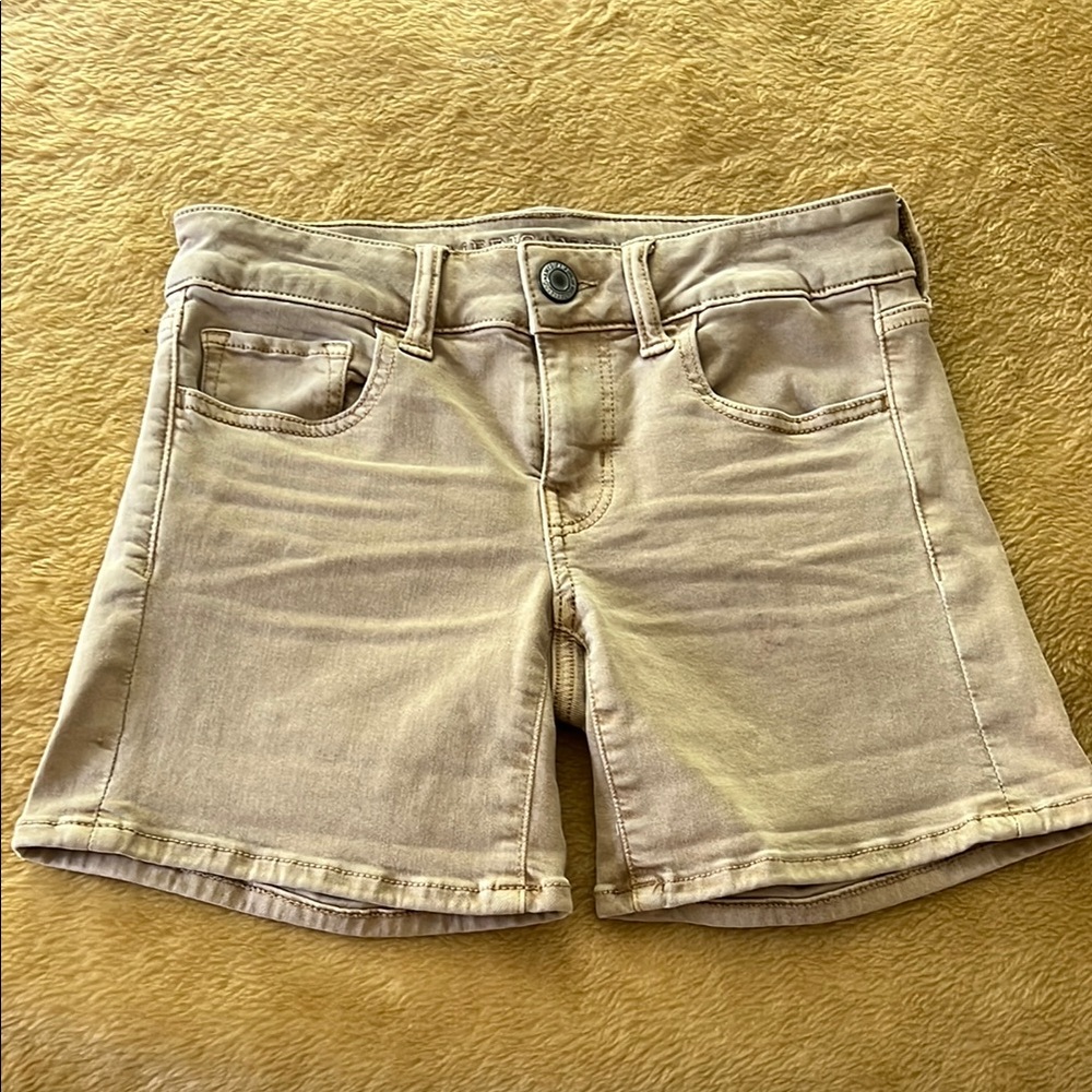 American Eagle | Women's Size 0 Super Stretch Tan Shorts